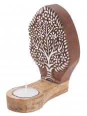 Indischer Teelichthalter Holzstempel - Modell 1