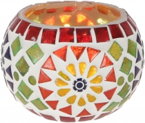 Mosaic lantern glass 9 cm - 4