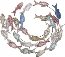 Exotic wall decoration shoal of fish - model 8