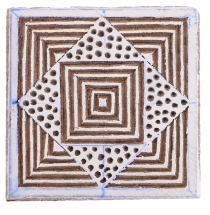 Indian textile stamp, wood fabric printing stamp, blue print stam..