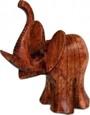 Geschnitzte kleine Deko Figur - Fancy Elefant