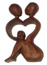 Holzfigur, Statue, Deko Objekt Feng Shui - `Liebe`