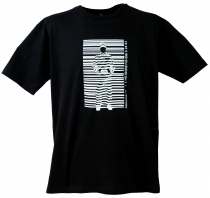 Fun Retro Art T-Shirt - Barcode / schwarz