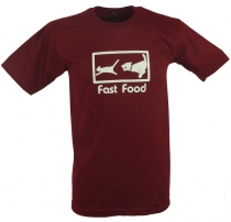 Fun Retro Art T-Shirt `Fast Food` - rot