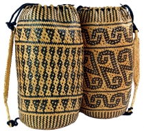 Woven Indonesian ethnic backpack