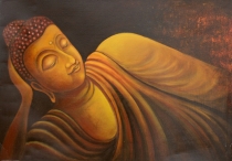 Painting on canvas Buddha 70*100 cm - motif 14