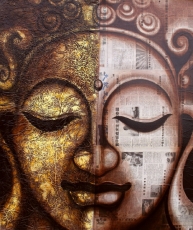 Gemälde auf Leinwand Buddha 90*70 cm - Motiv 7