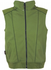 Goa vest, psytrance men vest - olive