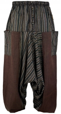 Harem pants, striped patchwork harem pants, bloomers, aladdin pan..