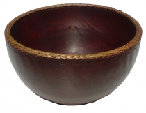 Wooden bast bowl round