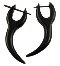 EthnoTribal wooden earring - model 3