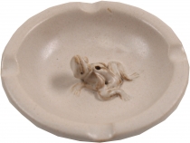 Keramik Räucherteller & Aschenbecher - beige/Modell 20