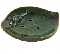 Keramik Räucherteller `Blatt` - Modell 8