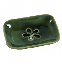 Exotic ceramic soap dish - flower