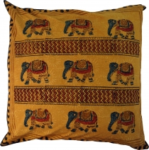 XL cushion cover block print, cushion cover ethnic, decorative cu..