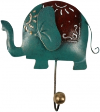Small coat hook, metal coat hook - thick elephant