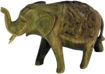 Kleine Deko Figur, Holzfigur Elefant - Modell 1