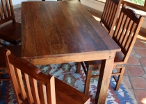 Colonial style dining table R509 light without fittings - model 6