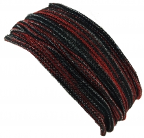 Magic Hairband, Dread Wrap, Scarf, Headband - Hairband black/red