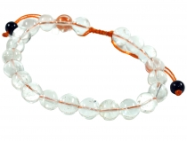Mala Buddha bracelet rock crystal, hand mala - model 19