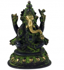 Brass figure Ganesha statue 10 cm - motif 12