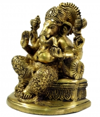 Messingfigur Ganesha Statue 18 cm - Motiv 26