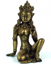 Brass figure, statue Laxmi 16 cm - motif 12