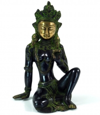 Brass figure, statue Laxmi 16 cm - motif 2