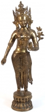 Messingfigur, Statue stehende Tara 80 cm - Motiv 4
