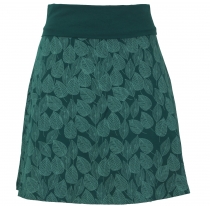 mini skirt, boho circle skirt autumn leaves print organic - emera..