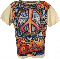 Mirror T-shirt - Peace/beige