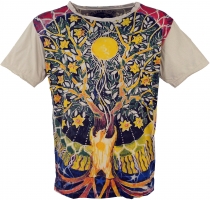 Mirror T-Shirt - Tree of life/ beige