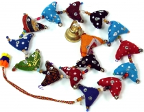 Mobile, fabric animal necklace from India - bird 2