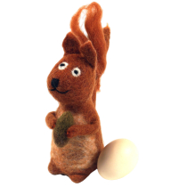 Filz Eierw�rmer, handgemachte Filzdekoration aus Nepal, Filztier ..