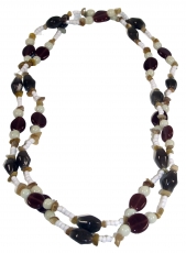 Costume jewelry, boho pearl necklace - model 6