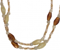 Costume jewellery, Boho pearl necklace - Model 11