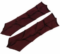 Psytrance arm warmers - red
