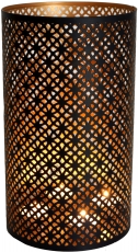 Round metal lantern lamp, suitable for tea light candles or as a ..