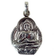 Silber Anhänger Buddha Talisman - Modell 2
