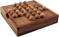 Brettspiel, Gesellschaftsspiel aus Holz - Solit�r, Steckhalma aus..