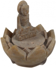 Speckstein Räucherstäbchenhalter - Buddha