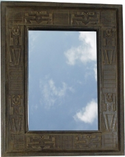 Balsa wood mirror - 65*55 cm
