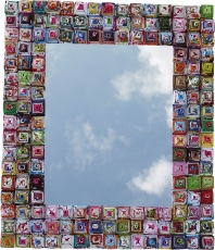 Mirrors made of recycled paper - rectangular