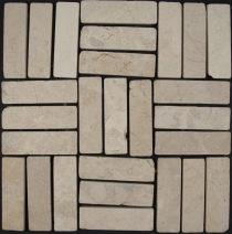 Stäbchen Mosaik Fliesen aus Marmor (P-05) - Design 12