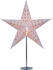 Stand for Foldable Advent Light Up Paper Star, Poinsettia Stainle..