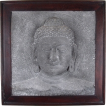 Stone painting Buddha - Buddha grey