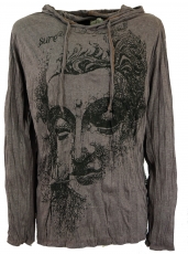 Sure long sleeve shirt, hoodie Dreaming Buddha - taupe