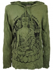Sure long sleeve shirt, hoodie Meditation Buddha - olive
