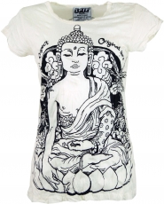 Sure T-shirt Meditation Buddha - white