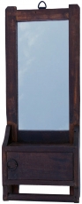 Antique mirror box, mirror with shelf, wardrobe mirror, make-up m..